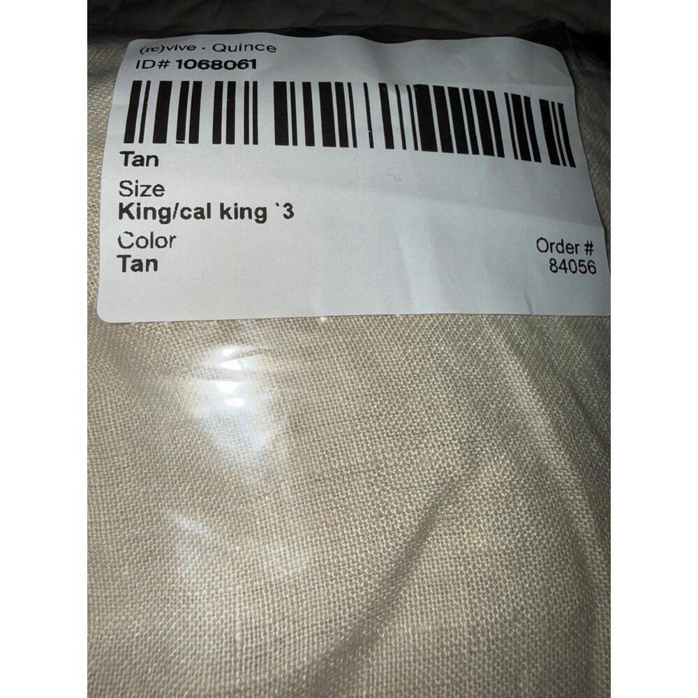 Quince European Linen Duvet Cover Set – King / California King New. - Picture 5 of 6